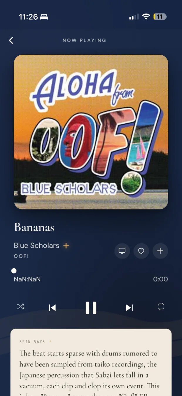 Now Playing in Uki Music, with Spin's liner notes